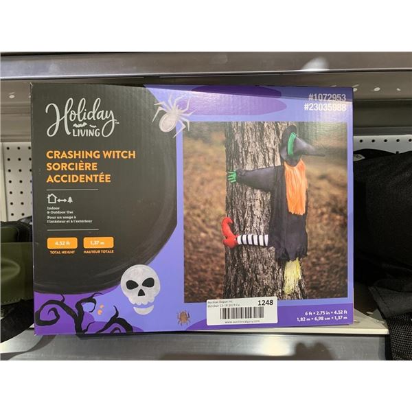 Holiday Living Crashing Witch 6'x2.75"x4.52'