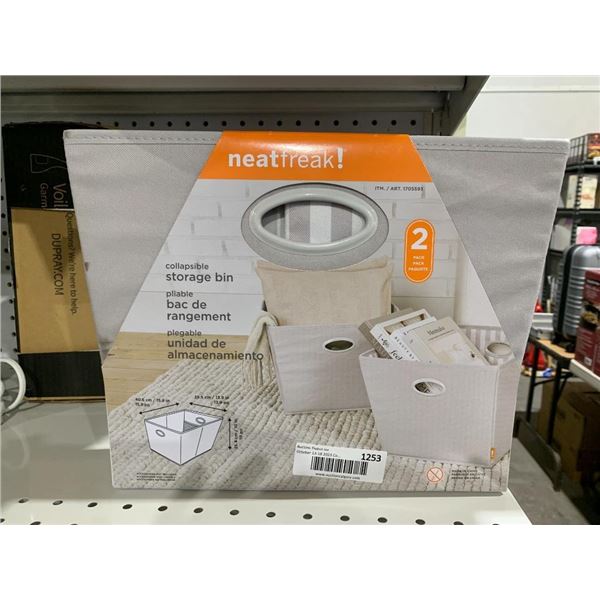 Neat Freak! Collapsible Storage Bin Pack of 2