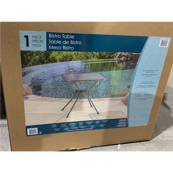 Durable Powder-coated Steel Frame Bistro Table