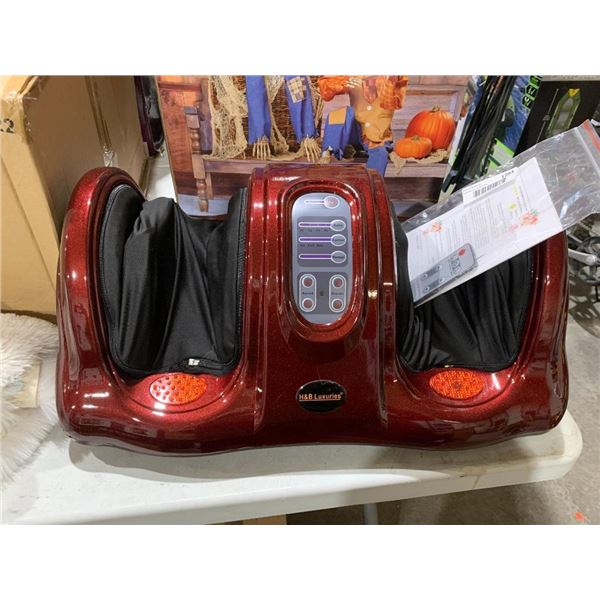 Electric Shiatsu Foot Massager with Remote for Pain Relief, Deep Kneading Rolling Feet and Calf Mass