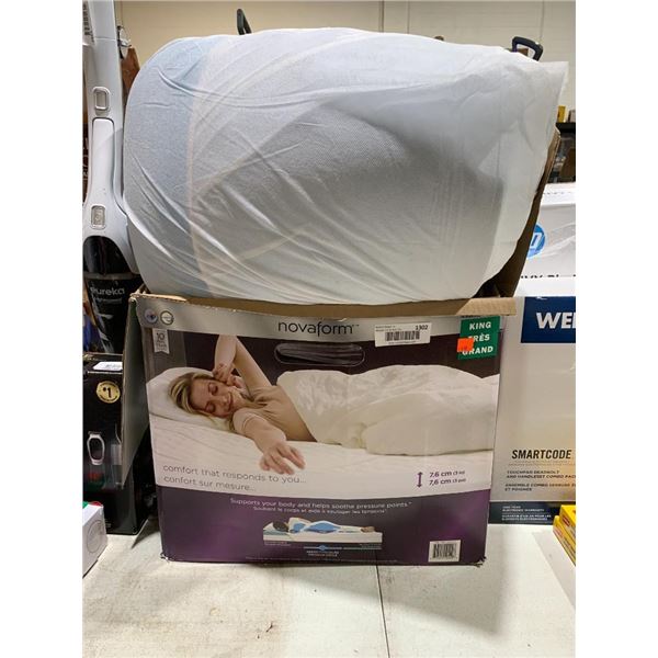 Novaform Comfort Grande Gel Memory Foam Bed Topper - King Size