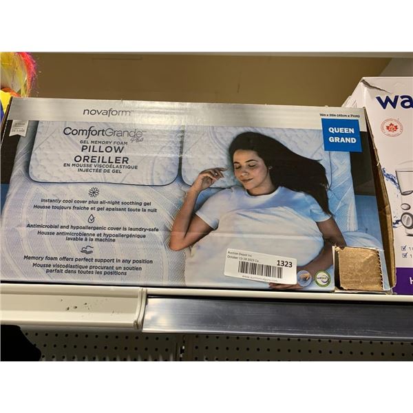 NovaForm Comfort Grande Plus Gel Memory Foam Pillow Queen