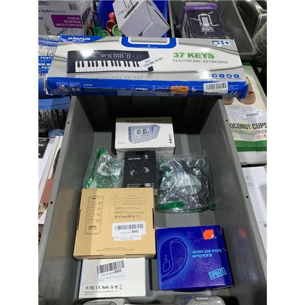 Assorted bin of Electronics