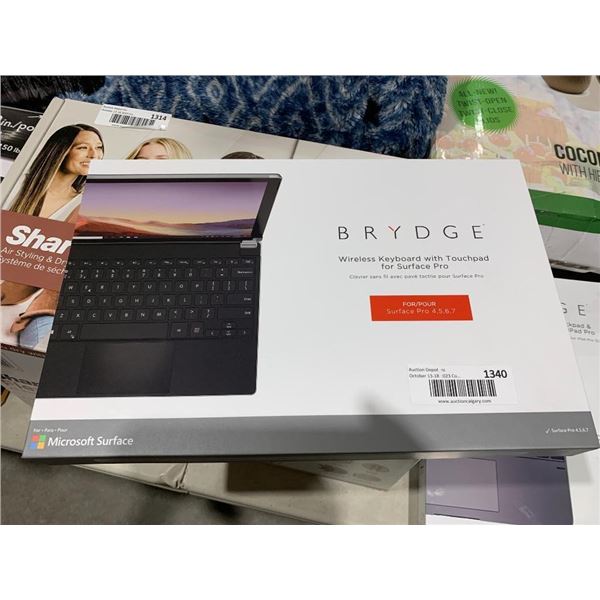 Brydge Wireless Keyboard w/ Touchpad for Surface Pro