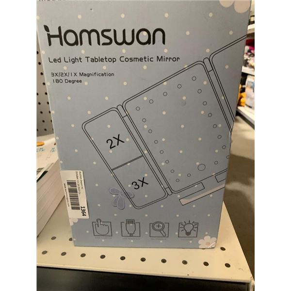 Hamswan LED light Tabletop Comsetic Mirror