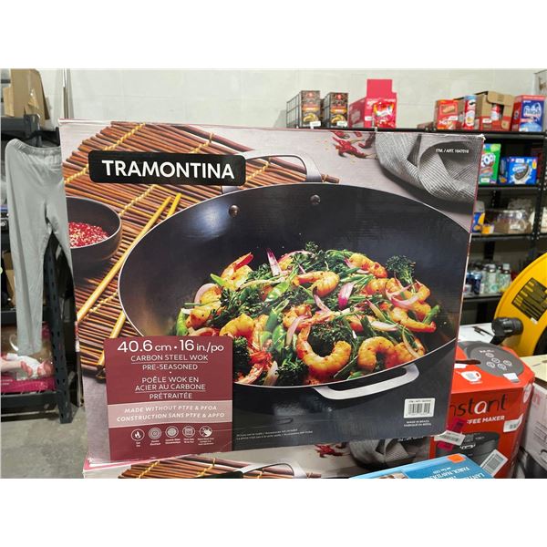 Tramontina Carbon Steel Wok 16"