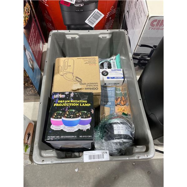 Bin Lot of Assorted Electronics - Bin Included