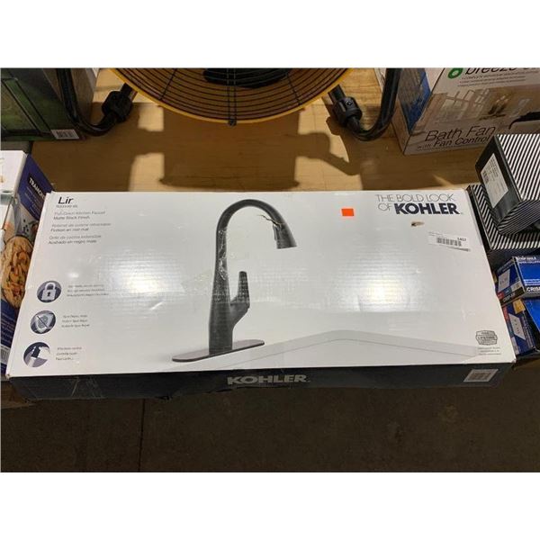KOHLER Pull-Down Kitchen Faucet with Matte Black Finish