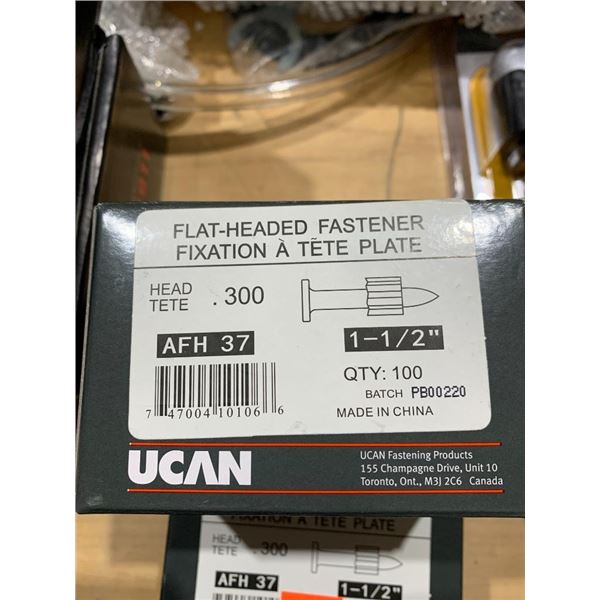 UCAN Flat-Headed Fastner 1-1/2" - Lot of 4 x 100