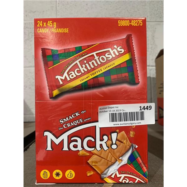 Mackintosh's Creamy Toffee Mack! Candy Bar - 24 x 45g