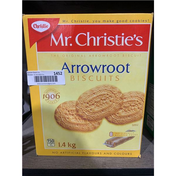Mr. Christie's Arrowroot Biscuits - 1.4kg Case