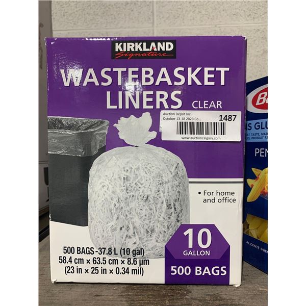 Kirkland Signature 10 gal Clear Wastebasket Liners