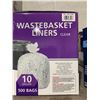 Image 2 : Kirkland Signature 10 gal Clear Wastebasket Liners