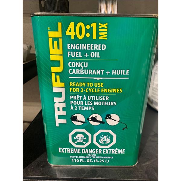 TruFuel 40:1 Engineered Fuel + Oil for 2 Cycle Engines - 3.25L