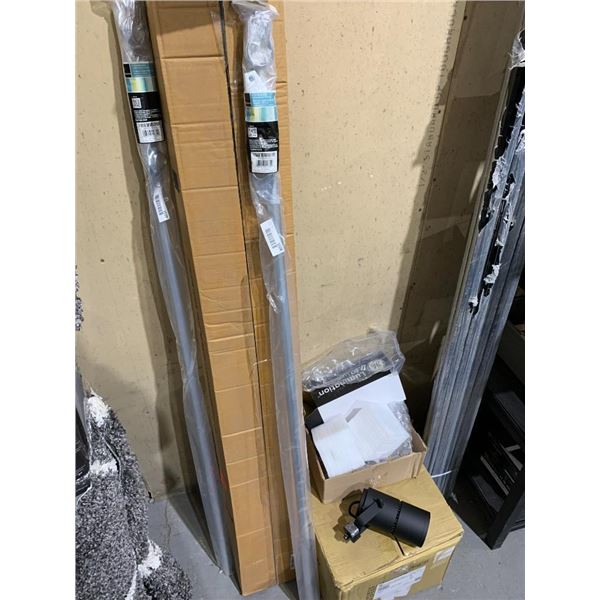 5" Shower rod with brackets and hooks