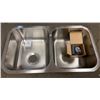 Image 1 : NEW ACRITECH DOUBLE STAINLESS UNDERMOUNT SINK