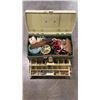 Image 3 : PLANO TACKLEBOX FULL OF FISHING GEAR, AND TACKLE, WEIGHTS, HOOKS, SHAKESPEAR REEL AND KNIFE, AND BOX