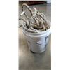 Image 1 : BUCKET OF MARINE ROPE AND STRAPS