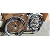 Image 1 : LOT OF 26 INCH BIKE TIRES AND WHEELS INCLUDING ROAD TIRES