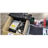 Image 3 : BOX OF ELECTRONICS, POWERBARS, WHITEBOARD, AND ASSORTED BUSSINESS OFFICE SUPPLY