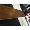 Image 2 : BAR HEIGHT INDUSTRIAL STYLE WOOD TOP TABLE - 103 INCH