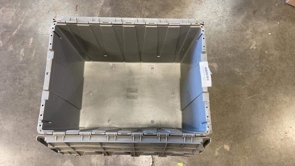 5 STACKING INTERLOCKING LID STORAGE TOTES