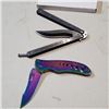 Image 2 : STAINLESS FOLDING KNIVE AND BUTTERFLY KNIFE