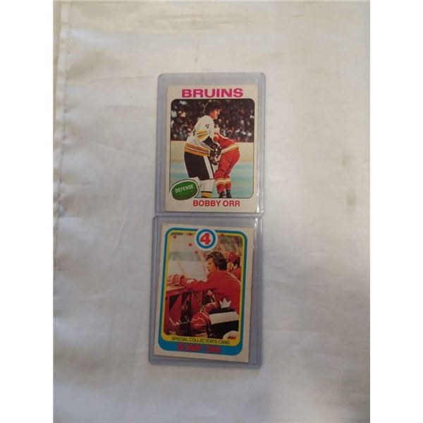 2 OPC 1980s BOBBY ORR HOCKEY CARDS