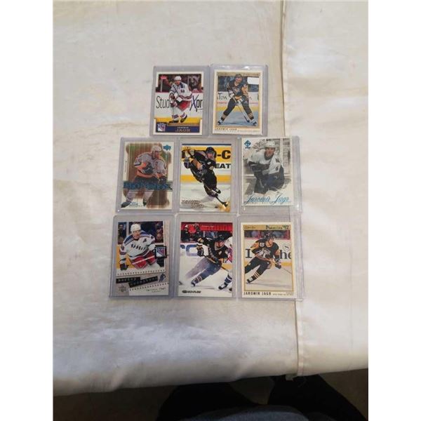 8 COLLECTIBLE JAROMIR JAGR HOCKEY CARDS