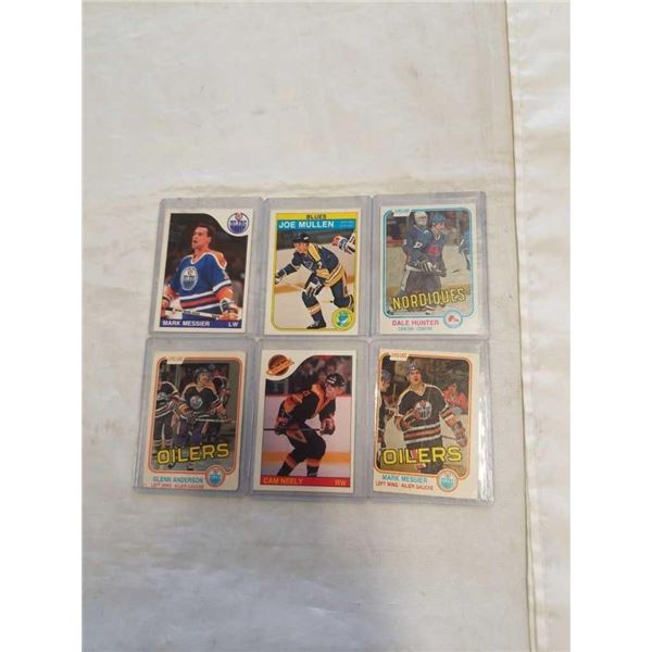 6  1980s OPC COLLECTIBLE HOCKEY CARDS