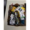 Image 2 : 2 TRAYS OF ASSORTED ELECTRONICS, CABLES, HOUSEHOLD ITEMS AND MORE