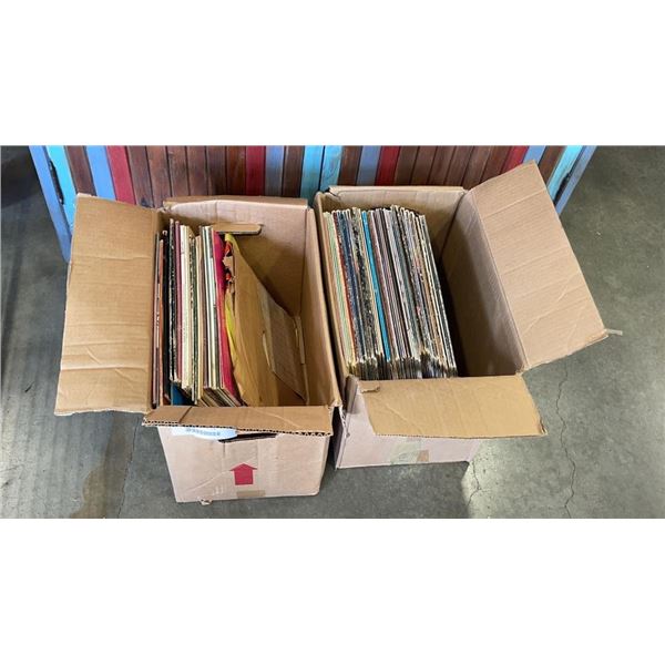 2 BOXES OF ASSORTED RECORDS