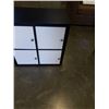 Image 3 : 4 DOOR BLACK IKEA SQUARE CUBBY