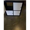 Image 8 : 4 DOOR BLACK IKEA SQUARE CUBBY