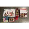 Image 1 : KIRKLAND 13 PIECE NATIVITY SET, SLEIGH W/ BELLS,  CANDLE HOLDERS, ETC