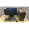 Image 1 : LENOVO TOWER WITH WINDOWS 10 UPDATES, NO PASSWORD, 500GB HDD, 4 GB RAM INCLUDES MONITOR KEYBOARD AND