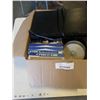 Image 2 : BOX OF DVDS, DVD PLAYER, WRITABLE CDS AND MORE