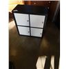 Image 2 : 4 DOOR BLACK IKEA SQUARE CUBBY