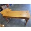 Image 8 : PINE HALL TABLE W/ MATCHING END TABLE