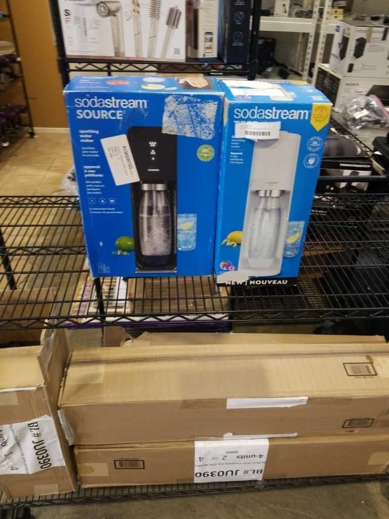 Sodastream Source Machine SODASTREAM SOURCE MACHINE AND SODASTREAM TERRA MACHINE BOTH WITH DRINK ...