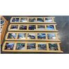 Image 2 : LARGE WOOD FRAME MIRROR AND 4 PINE AND GLASS PICTURE FRAME