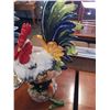 Image 8 : 2  24INCH PORCELAIN ROOSTERS - 1 HAS BROKEN PIECE