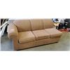 Image 1 : BROWN FABRIC HIDE-A-BED SOFA LOUNGE