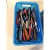 Image 2 : 2 BLUE TOTES WITH ASSORTED SCREWDRIVERS