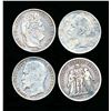 Image 2 : FRANCE 5 Francs 1835-1868. A Lot of 4 Silver Type Coins Fine