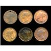 Image 1 : GREAT BRITAIN Half Penny 1853-1857. A Lot of 6 Coins Very Good-Very Fine