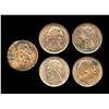 Image 2 : GREAT BRITAIN Half Penny 1884-1909. A Lot of 5 Coins Very Good-Unc