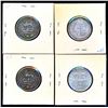 Image 2 : GREAT BRITAIN Shilling 1826-1900. A Lot of 4 Coins Fine-Extra Fine