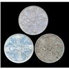 Image 1 : GREAT BRITAIN Double Florins 1887-1888. A Trio of Barmaid's Ruin Very Fine Extra Fine