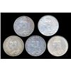 Image 2 : GREAT BRITAIN Crowns 1887-1892. A Lot of 5 Victorian Coins